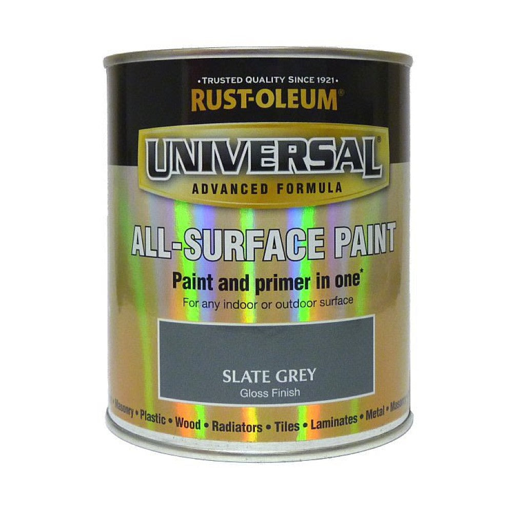 Colours One coat Black Satin Metal & wood paint, 750ml