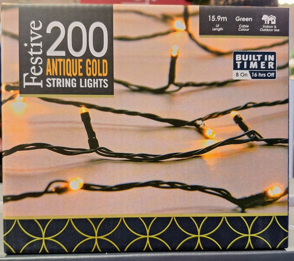 200 Multi Function LED String Lights Warm White