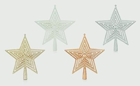 Assorted 23cm Tree Top Star