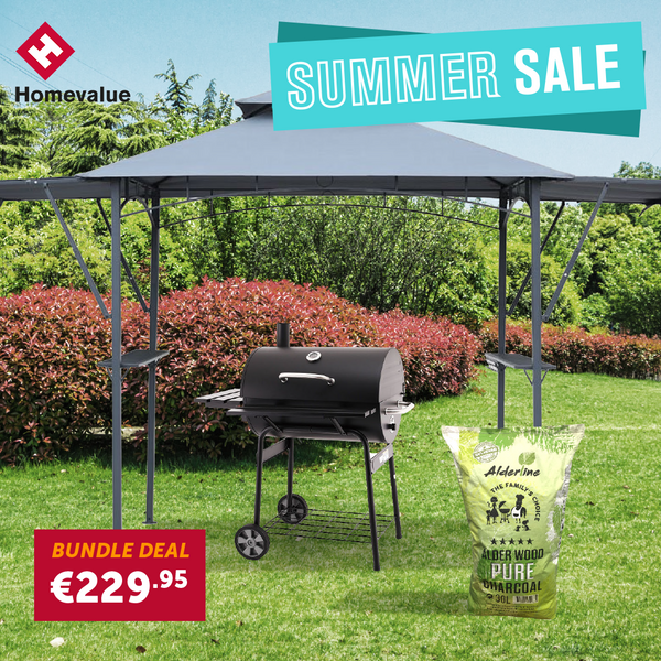 Gazebo, BBQ, & Charcoal Bundle Deal