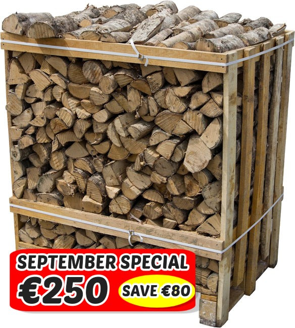 Kiln Dried Hardwood Logs 1m3 Crate