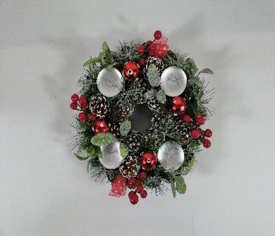 Elegance 27cm Decorated Wreath