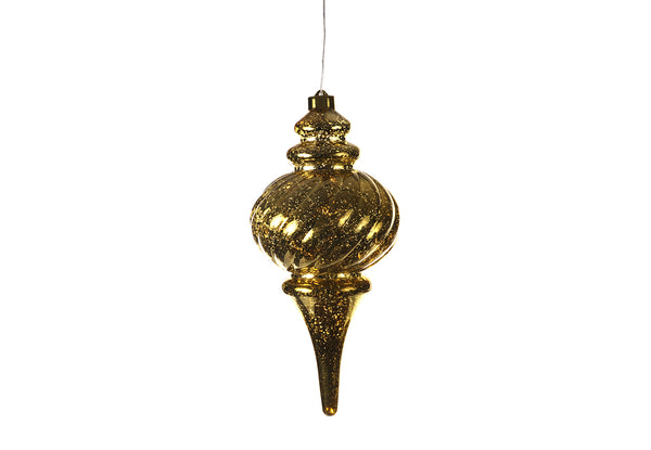 LED Christmas Pendant Bauble Large Gold