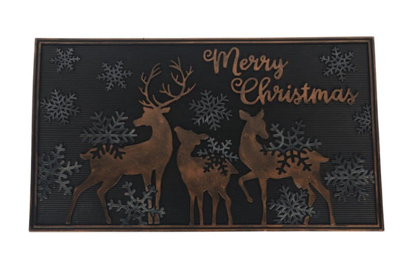 Reindeer & Snowflake Rubber Mat