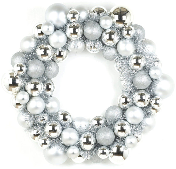 Bauble Wreath Silver