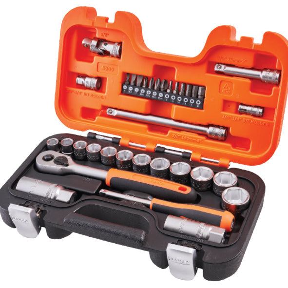 Bahco 3/8in Drive Socket Set (34 Piece)