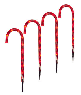 Candy Cane Stake Lights 52cm